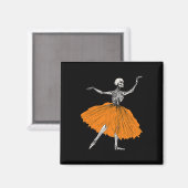 Aimant Skeleton Ballerina Danse Tutu Danseur de ballet Éf (Recto/Verso)