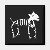 Aimant Skeleton Bull Terrier Dog (Devant)