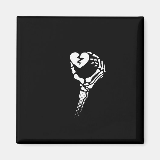 Aimant Skeleton Coeur de main (Devant)