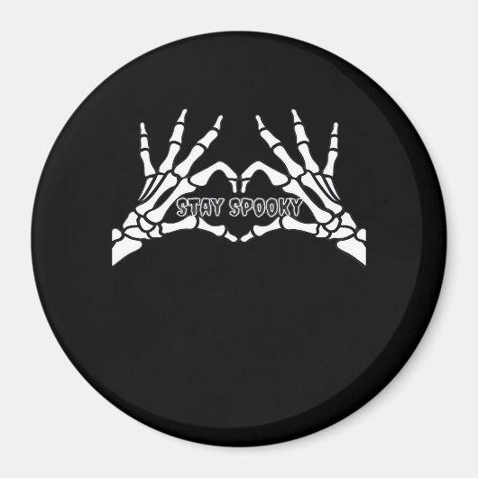 Aimant Skeleton Coeur Et Mains Design Classique (Devant)