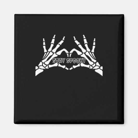 Aimant Skeleton Coeur Et Mains Design Classique (Devant)