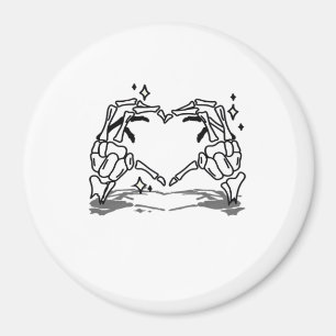 Aimant Skeleton Coeur main drôle Design
