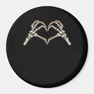Aimant Skeleton conception de coeur main