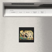 Aimant Skeleton convoqué par Witch Kuniyoshi Fine Art (In Situ (Lave-vaisselle))