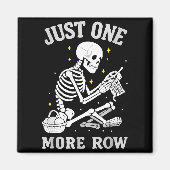 Aimant Skeleton Crochet Crafter Tee Just One More Row  (Devant)