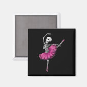 Aimant Skeleton Dancing Ballet Amateurs Éffrayant Hallowe (Recto/Verso)