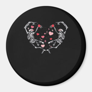 Aimant Skeleton Danser Coeur Saint Valentin Cadeau Crâne