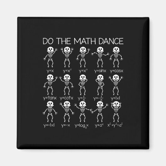 Aimant Skeleton Danser Figures Equation Math Enseignant H (Devant)