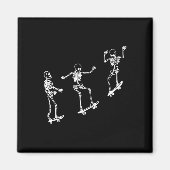 Aimant Skeleton Fun Skateboard Halloween Skateboard Sk (Devant)