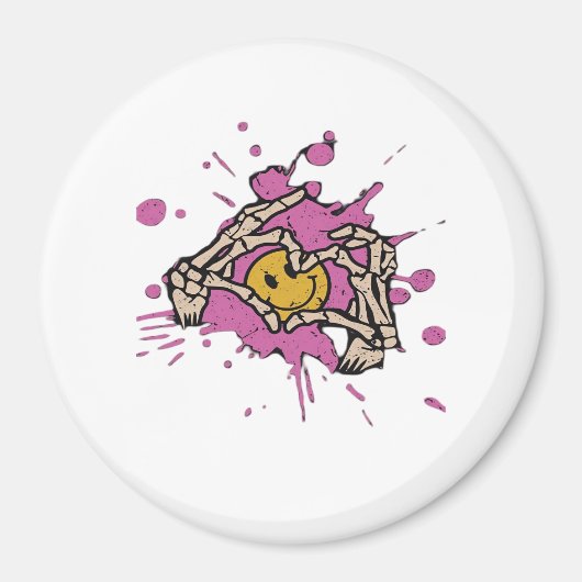 Aimant Skeleton Hand Heart Show Classic (Devant)