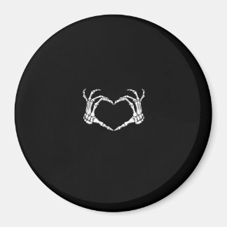 Aimant Skeleton Hands Heart Graphic