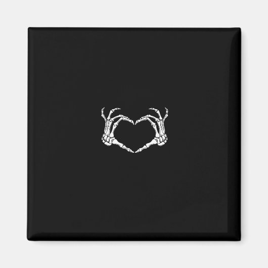 Aimant Skeleton Hands Heart Graphic (Devant)