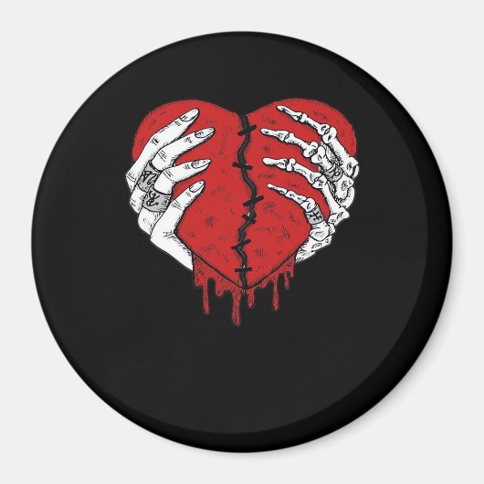 Aimant Skeleton Hands Hearts Classic Trending (Devant)