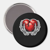 Aimant Skeleton Hands Hearts - Jolie Halloween (Recto/Verso)