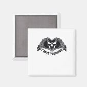 Aimant Skeleton Hands Skull, Halloween Design Pour Backgr (Recto/Verso)