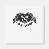 Aimant Skeleton Hands Skull, Halloween Design Pour Backgr (Devant)