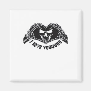 Aimant Skeleton Hands Skull, Halloween Design Pour Backgr