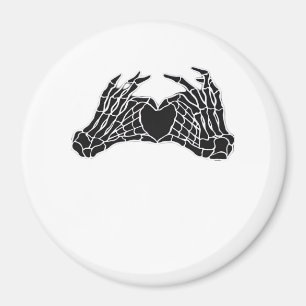 Aimant Skeleton Heart Hands - Classique