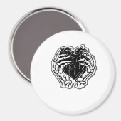 Aimant Skeleton Heart Hands Drôle (Recto/Verso)