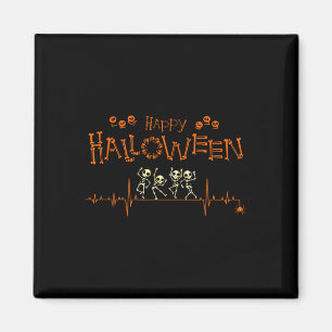 Aimant Skeleton Heartbeat Happy Halloween Doctor Nurse