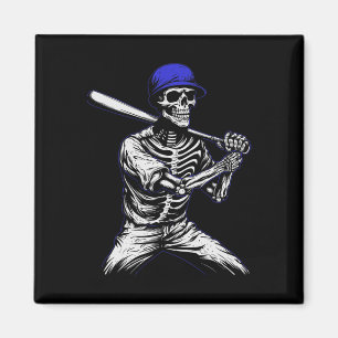 Aimant Skeleton Joueur de baseball Halloween