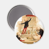 Aimant Skeleton Mad Scientifiques Crâne Halloween Party D (Recto/Verso)