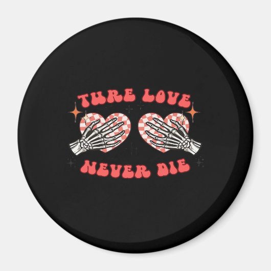 Aimant Skeleton Mains Coeur Design Classique (Devant)