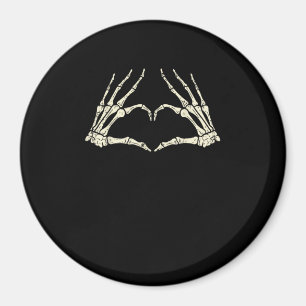 Aimant Skeleton Mains Coeur drôle Halloween Hommes Femmes