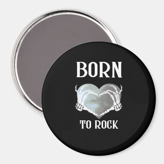 Aimant Skeleton Mains Grey Heart Graphic Pour Classique (Recto/Verso)