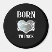 Aimant Skeleton Mains Grey Heart Graphic Pour Classique (Devant)