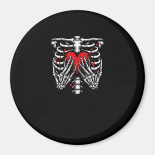 Aimant Skeleton Mains tenant Coeur Halloween Costume amus