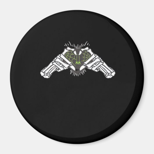 Aimant Skeleton Spider Heart (Devant)