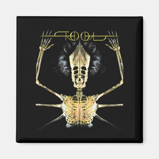 Aimant Skeleton Vintage Tool Shake Handyma Sarcastic Musi (Devant)