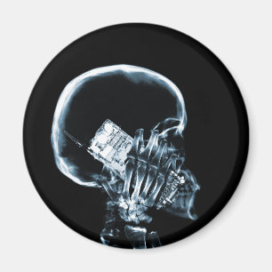 AIMANT SKELETON X-RAY AU TÉLÉPHONE - BLEU