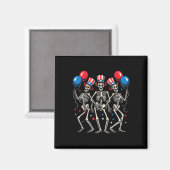 Aimant Skeletons 4 juillet Funky Independence Day 2 (Recto/Verso)