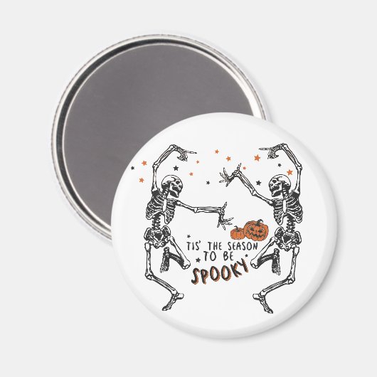 Aimant Skeletons dansants Halloween (Recto/Verso)