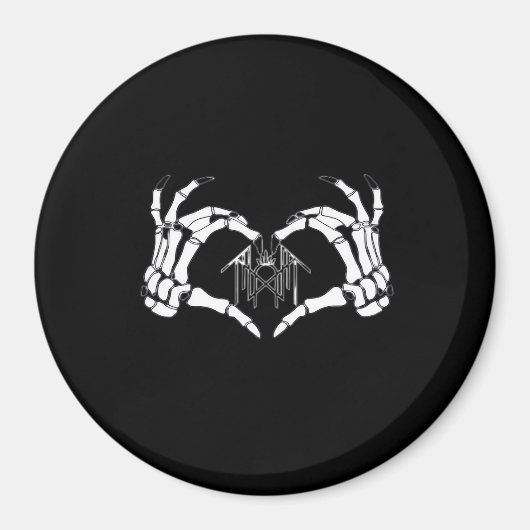 Aimant Skeletons Token Heart Hands (Devant)