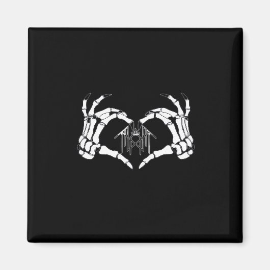 Aimant Skeletons Token Heart Hands (Devant)