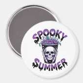 Aimant Skeletonsummerween été éffrayant (Recto/Verso)