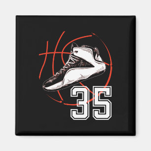 Aimant Sketll Chaussures 35e Anniversaire cadeau de fête