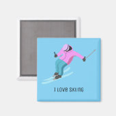 Aimant Ski (Recto/Verso)