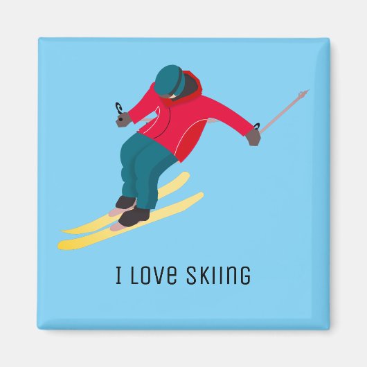 Aimant Ski (Devant)