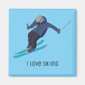 Aimant Ski (Devant)