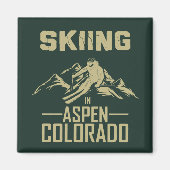 Aimant Ski à Aspen Colorado (Devant)