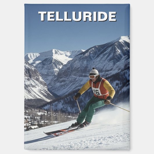 Aimant Ski à Telluride Colorado (Recto)