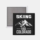 Aimant Ski à Vail Colorado (Recto/Verso)