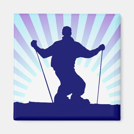 Aimant ski alpin (Devant)