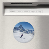 Aimant Ski avec Mont Matterhorn à Zermatt, Suisse (In Situ (Lave-vaisselle))