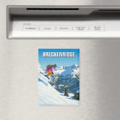 Aimant Ski Breckenridge Colorado Skier Travel (In Situ (Lave-vaisselle))