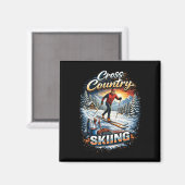 Aimant Ski de fond (Recto/Verso)